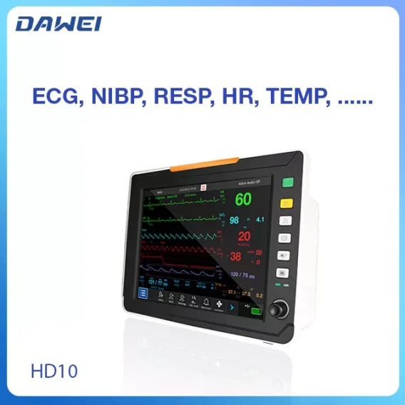 Sistema de monitoreo del paciente junto a la cabecera